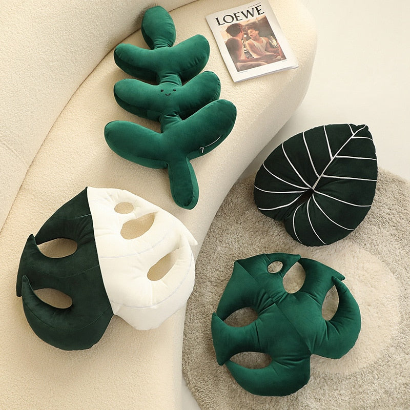 Green Leaf Pillows